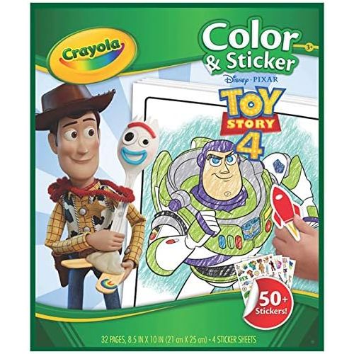  [아마존베스트]Crayola Toy Story 4 Coloring Pages & Stickers, Gift for Kids, Age 3, 4, 5, 6, 7