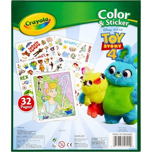  [아마존베스트]Crayola Toy Story 4 Coloring Pages & Stickers, Gift for Kids, Age 3, 4, 5, 6, 7