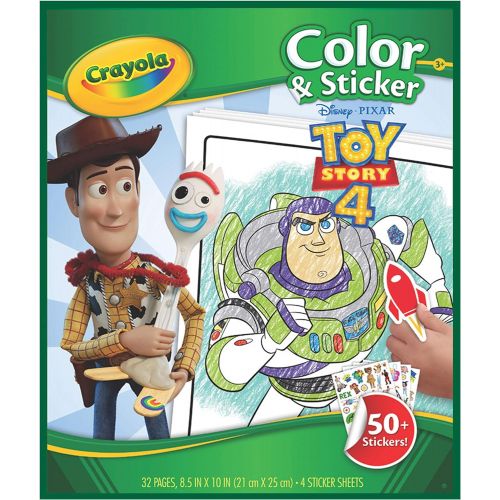  [아마존베스트]Crayola Toy Story 4 Coloring Pages & Stickers, Gift for Kids, Age 3, 4, 5, 6, 7