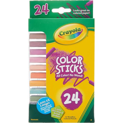  Crayola Color Stick Pencils, Assorted Colors, 24 Count, Multicolor (68-2324)