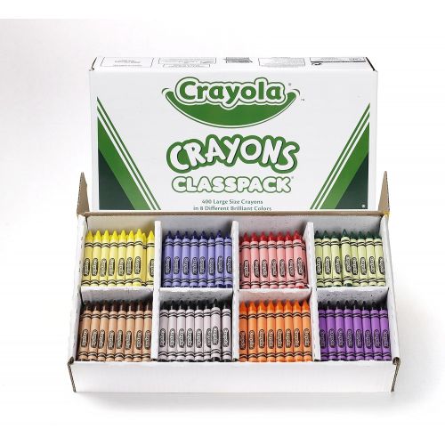  Crayola Crayon Classpack, 8 Classic Colors, 400 Count