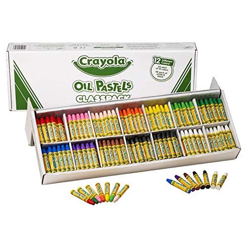  Crayola Oil Pastels Classpack, 12 Brilliant Opaque Colors, School Supplies, 336Count