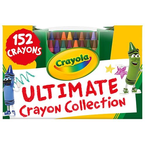  Crayola Ultimate Crayon Collection Coloring Set, Kids Indoor Activities At Home, Gift Age 3 plus - 152 Count