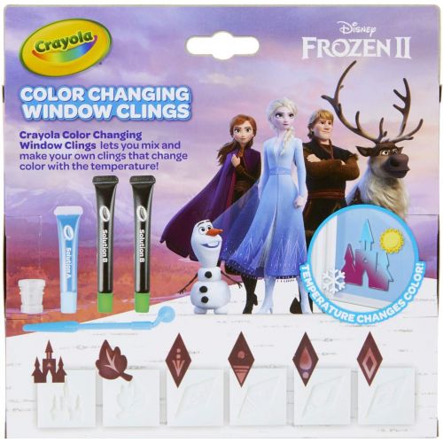  Crayola Frozen 2 Window Clings, Color Changing Custom Window Clings, Frozen Gift, Age 8, 9, 10, 11