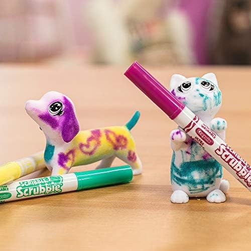  Crayola Scribble Scrubbie Pets, 2 Pack, Animal Toy Set, Gift for Kids