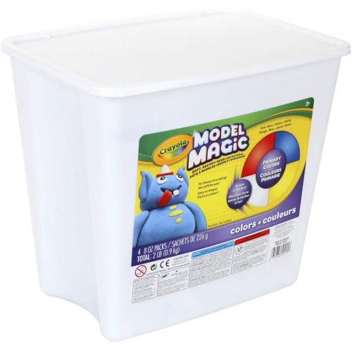  [아마존베스트]Crayola Model Magic, Primary Colors, Modeling Clay Alternative, 2 lb. Bucket, Gift