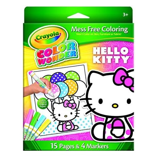  Crayola Mess Free Color Wonder Hello Kitty Metallic Kit