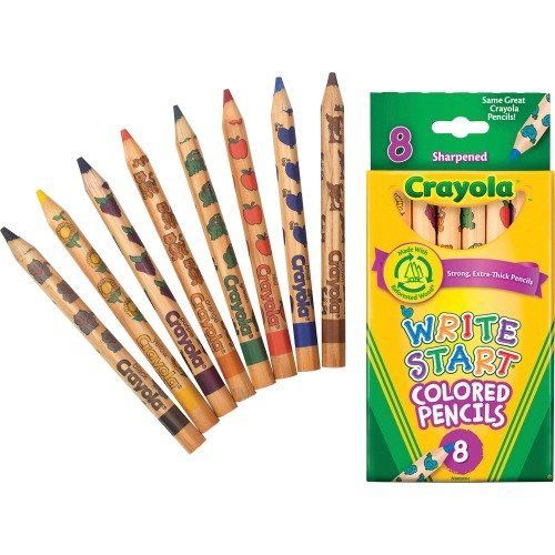  Crayola 16 Pack CRAYOLA LLC FORMERLY BINNEY & SMITH CRAYOLA WRITE START 8 CT COLORED