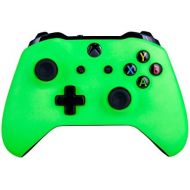 Crazy Controllerz Xbox One S Custom Soft Touch Controller for Microsoft Xbox One S - Soft Touch Feel, Added Grip, and a Neon Green Color - Compatible with all Xbox Series X/S Consoles