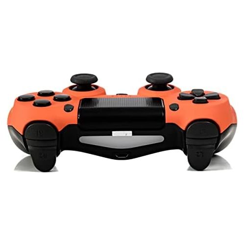  DualShock 4 Wireless Controller for PlayStation 4 - Soft Touch Orange PS4 - Added Grip for Long Gaming Sessions - Multiple Colors Available