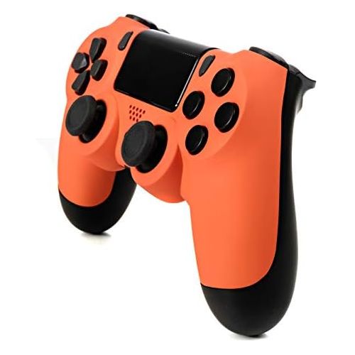  DualShock 4 Wireless Controller for PlayStation 4 - Soft Touch Orange PS4 - Added Grip for Long Gaming Sessions - Multiple Colors Available