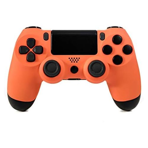  DualShock 4 Wireless Controller for PlayStation 4 - Soft Touch Orange PS4 - Added Grip for Long Gaming Sessions - Multiple Colors Available