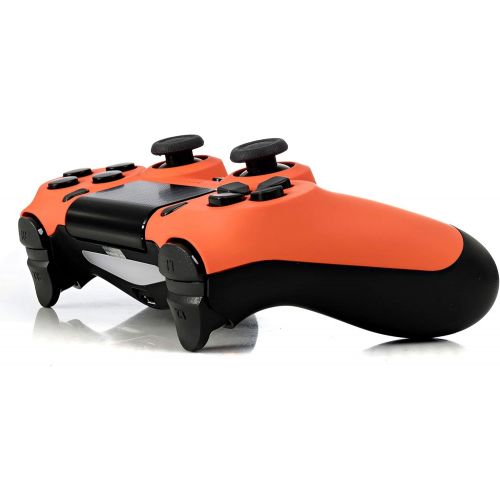  DualShock 4 Wireless Controller for PlayStation 4 - Soft Touch Orange PS4 - Added Grip for Long Gaming Sessions - Multiple Colors Available