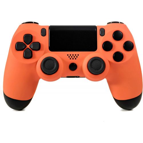  DualShock 4 Wireless Controller for PlayStation 4 - Soft Touch Orange PS4 - Added Grip for Long Gaming Sessions - Multiple Colors Available