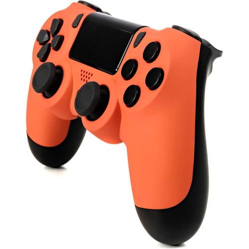  DualShock 4 Wireless Controller for PlayStation 4 - Soft Touch Orange PS4 - Added Grip for Long Gaming Sessions - Multiple Colors Available