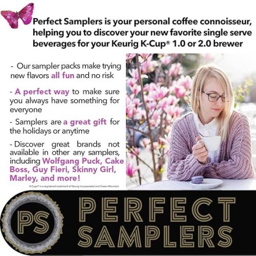  Crazy Cups Flavored Coffee Pods Variety Pack for Keurig K Cups Brewers, Assorted Flavored Coffee Sampler, 40 Count