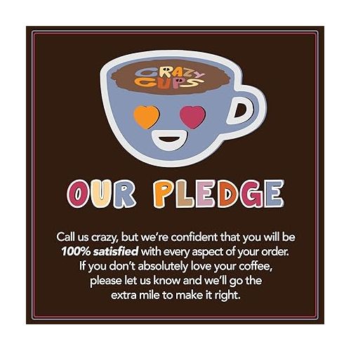  Crazy Cups Flavored Coffee Pods, Decaffeinated Death by Chocolate Coffee, Single Serve Hot or Iced Medium Roast Coffee for Keurig K Cups Machines, 80 Count