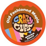 Crazy Cup Flavored Coffee Pods, Old Fashion Maple Pecan Coffee for K Cup Keurig Machines, Brew Hot or Iced, 22 Count