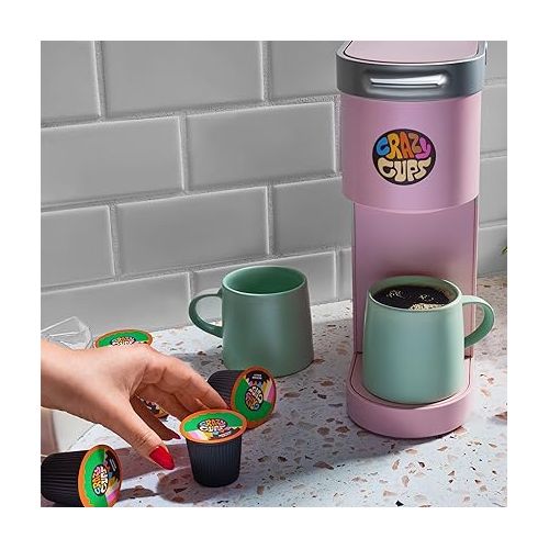  Crazy Cup Flavored Coffee Pods, Old Fashion Maple Pecan Coffee for K Cup Keurig Machines, Brew Hot or Iced, 22 Count