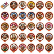 Crazy Cups Flavored Coffee Pods Variety Pack, Medium Roast, Single Serve in Recyclable for Keurig K cups Machines, 50 Count