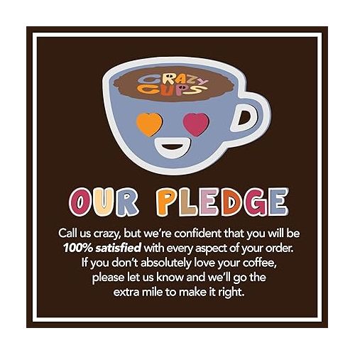  Crazy Cups Flavored Coffee in Single Serve Coffee Pods - Flavor Coffee Variety Pack for Keurig K Cups Machine from Crazy Cups, 30 Count