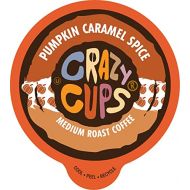 Crazy Cups Flavored Coffee, Pumpkin Caramel Spice, Recyclable Single Serve Pumpkin Spice Coffee Pods for Keurig K Cups Machines, Brew Hot or As Iced Coffee, 80 Count