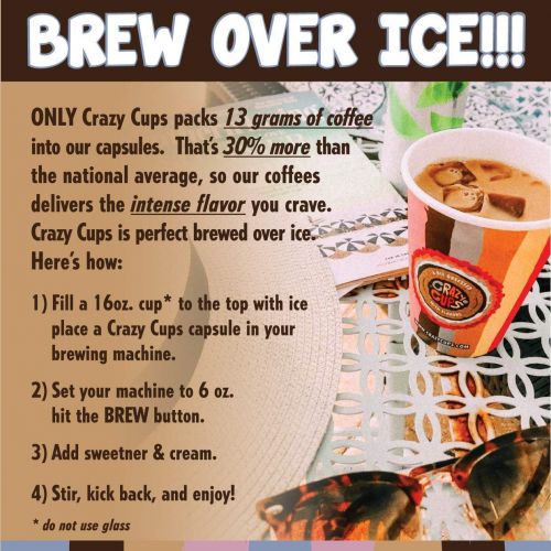  Crazy Cups Flavored Coffee, Pumpkin Caramel Spice, Recyclable Single Serve Pumpkin Spice Coffee Pods for Keurig K Cups Machines, Brew Hot or As Iced Coffee, 80 Count