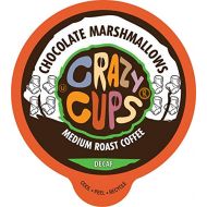 Crazy Cups Flavored Single-Serve Coffee for Keurig K-Cups Machines, Decaf Chocolate Marshmallows, 80 Pods per Box