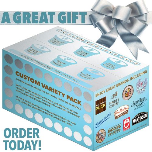  Crazy Cups Custom Variety Pack Bold Coffee Single Serve Cups for Keurig K Cup Brewers Sampler, 40 Count