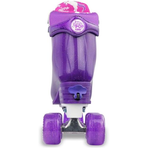  Crazy Skates Adjustable Roller Skates for Girls and Boys - Glitter Pop Collection - Size Adjustable to fit Four Sizes