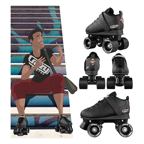  Crazy Skates Rocket Roller Skates - Quad Skates for Men and Women