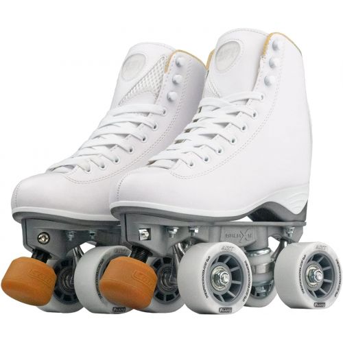  Crazy Skates Celebrity Art Roller Skates - Classic High White Artistic Quad Skate