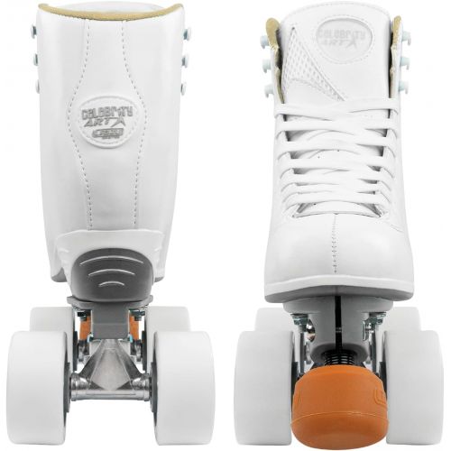  Crazy Skates Celebrity Art Roller Skates - Classic High White Artistic Quad Skate