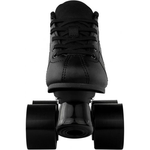  Crazy Skates Rocket Roller Skates for Boys and Girls - Great Beginner Kids Quad Skates - Black and Red