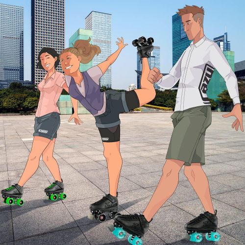  Crazy Skates Zoom Roller Skates - High Performance Speed Skates for Men and Women