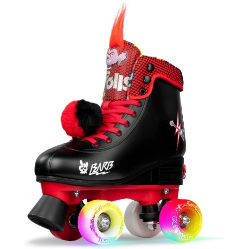  Crazy Skates Trolls Size Adjustable Roller Skates - Featuring Poppy or Barb from Trolls World Tour