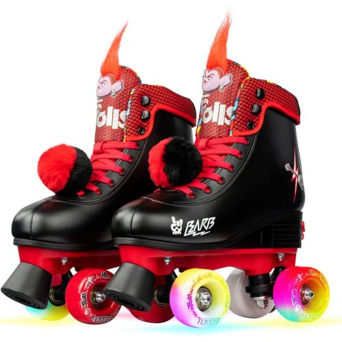  Crazy Skates Trolls Size Adjustable Roller Skates - Featuring Poppy or Barb from Trolls World Tour
