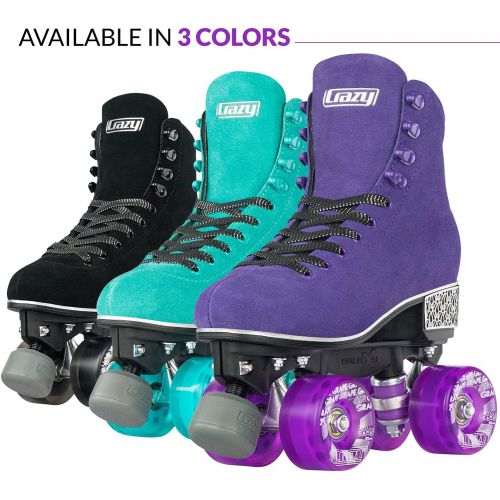  Crazy Skates Evoke Roller Skates for Women - Stylish Suede Quad Skates