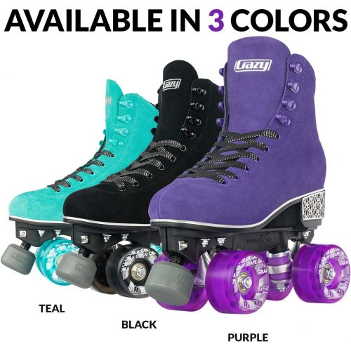  Crazy Skates Evoke Roller Skates for Women - Stylish Suede Quad Skates