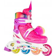 Crazy Skates Trolls Size Adjustable Inline Skates - Featuring Poppy or Barb from Trolls World Tour