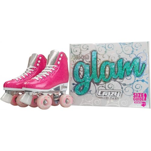  [아마존베스트]Crazy Skates Glam Roller Skates for Women and Girls | Dazzling Glitter Sparkle Quad Skates