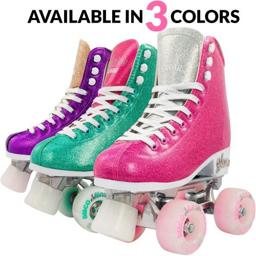  [아마존베스트]Crazy Skates Glam Roller Skates for Women and Girls | Dazzling Glitter Sparkle Quad Skates