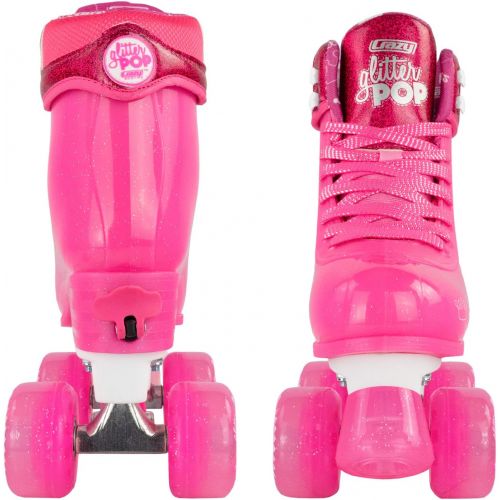  [아마존베스트]Crazy Skates Adjustable Roller Skates for Girls and Boys - Glitter Pop Collection