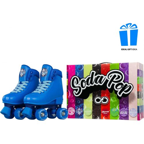  Crazy Skates Soda Pop Adjustable Roller Skates for Girls and Boys - Adjusts to fit 4 Shoe Sizes