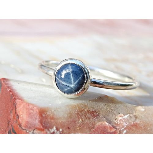  CrazyAss Jewelry Designs star sapphire engagement ring, delicate sapphire ring silver, silver ring blue sapphire, unique wedding ring sapphire, fine star sapphire ring, September birthstone ring, sapphire