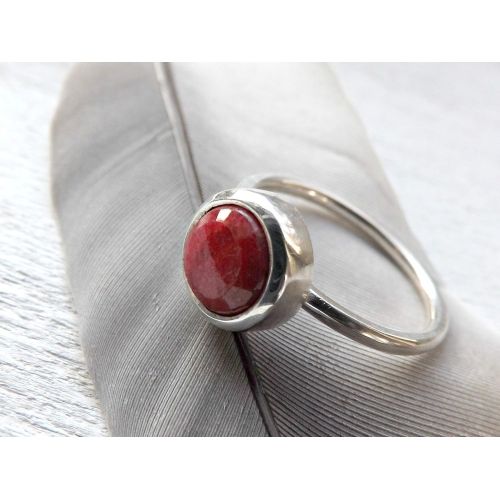  CrazyAss Jewelry Designs ruby ring silver, womens personalized ring, gift for women, delicate silver ring ruby, ruby engagement ring silver, ruby anniversary gift