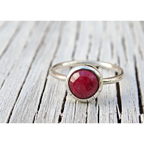  CrazyAss Jewelry Designs ruby ring silver, womens personalized ring, gift for women, delicate silver ring ruby, ruby engagement ring silver, ruby anniversary gift