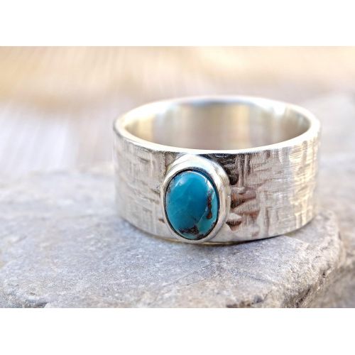  CrazyAss Jewelry Designs turquoise mens ring silver proposal ring, wide mens ring turquoise, rustic silver ring gemstone mens promise ring cross hammered silver ring anniversary gift