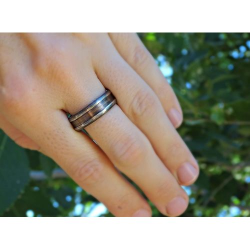  CrazyAss Jewelry Designs architectural ring bronze silver, mens ring two tone, mens wedding band bronze, ring bronze anniversary gift, rustic mens promise ring mixed metal