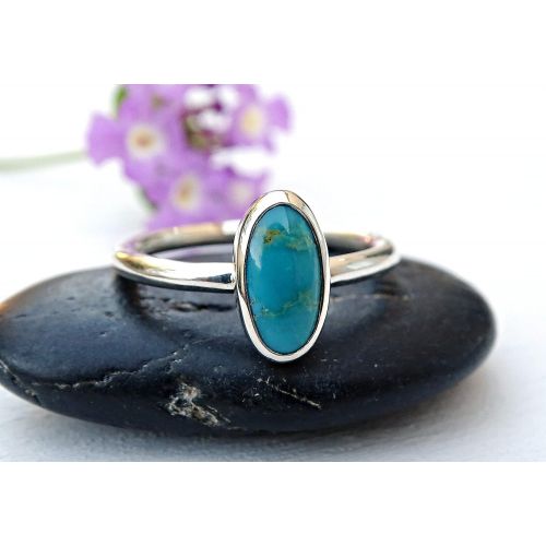  CrazyAss Jewelry Designs blue turquoise ring silver, American turquoise engagement ring, delicate ring turquoise, ring December birthstone, modern turquoise ring anniversary gift